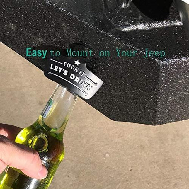 Bottle Opener Wall Mounted, Christmas Funny Wall Mount Bottle Opener for Men Dad Beer Lovers,Novelty Birthday Fathers Day with Mounting Screws Wall Anchors（1 Pack)