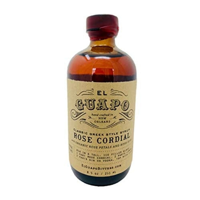 El Guapo Bitters Classic Greek Style Rose Cordial Syrup (8.5oz)