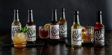 Eli Mason Old Fashioned Cocktail Mixer - All-natural Old Fashioned Cocktail Syrup - Uses Real Cane Sugar & Proprietary Blend Of Cocktail Bitters - Made In USA, Small Batch Cocktail Mixes - 10 Ounces