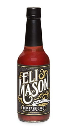 Eli Mason Old Fashioned Cocktail Mixer - All-natural Old Fashioned Cocktail Syrup - Uses Real Cane Sugar & Proprietary Blend Of Cocktail Bitters - Made In USA, Small Batch Cocktail Mixes - 10 Ounces