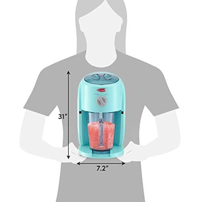 Elite Gourmet EIM-9268 Electric Countertop 34-Oz Frozen Drink Beverage Maker, Perfect for Slushies, Margaritas, Daiquiris, Snow Cones, Blue