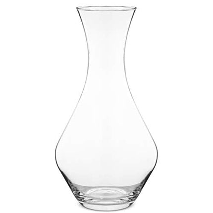 Red Wine Decanter - Hand Blown Crystal Wine Carafe - Glass Decanter Aerator for Cabernet, Pinot Noir, Bordeaux - Wine Accessories for Wedding, Christmas, Wine Tasting - Elixir Glassware - 50oz, Clear