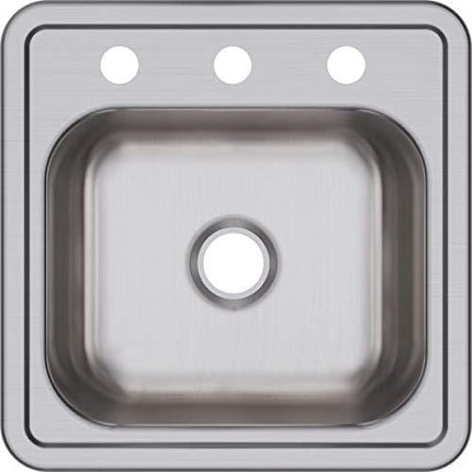 Dayton D115153 Single Bowl Top Mount Stainless Steel Bar Sink