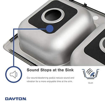 Dayton D115153 Single Bowl Top Mount Stainless Steel Bar Sink