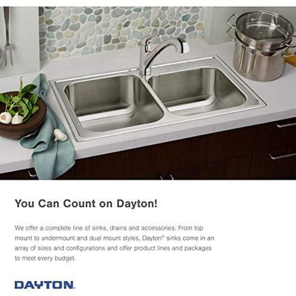 Dayton D115153 Single Bowl Top Mount Stainless Steel Bar Sink