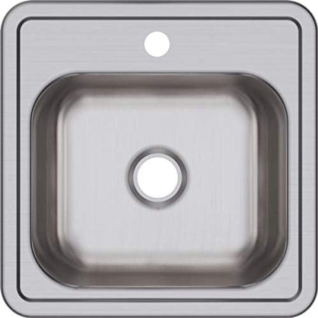 Elkay D115151 Dayton Single Bowl Drop-in Stainless Steel Bar Sink