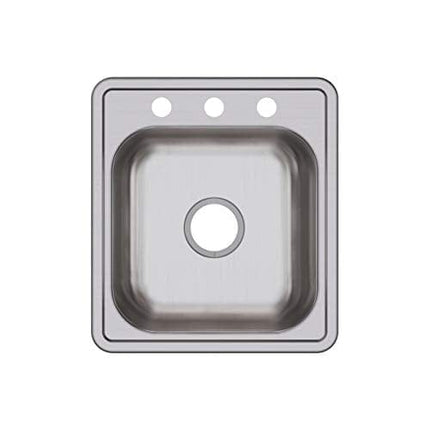 Elkay D117193 Dayton Single Bowl Drop-in Stainless Steel Bar Sink