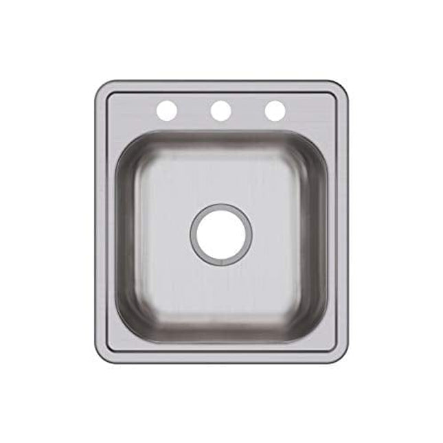 Elkay D117193 Dayton Single Bowl Drop-in Stainless Steel Bar Sink