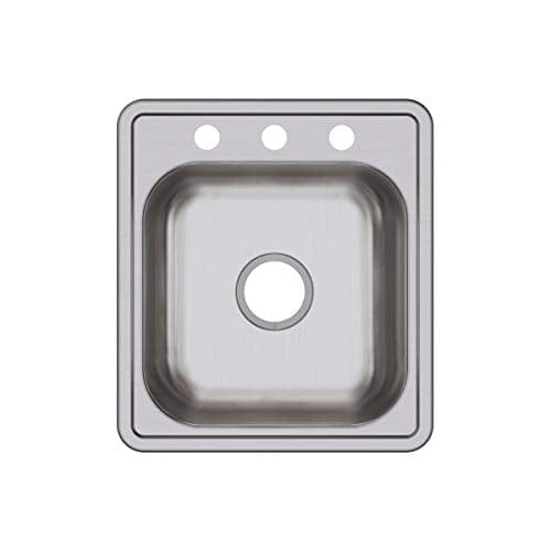 Elkay D117193 Dayton Single Bowl Drop-in Stainless Steel Bar Sink