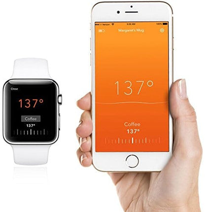 Ember Temperature Control Smart Mug, 10 Ounce, 1-hr Battery Life, White - App Controlled Heated Coffee Mug