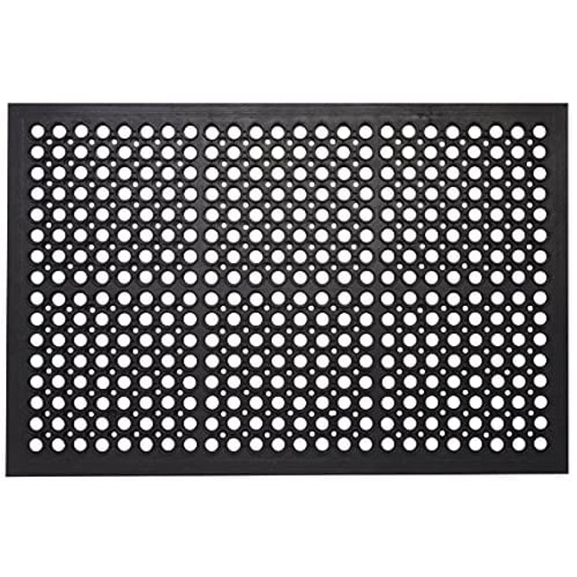 Envelor Anti Fatigue Rubber Floor Mat Restaurant Kitchen Drainage Mat Door Mats Durable Non-Slip Bar Mat Utility Mat Indoor Outdoor Wet Area 24" x 36"