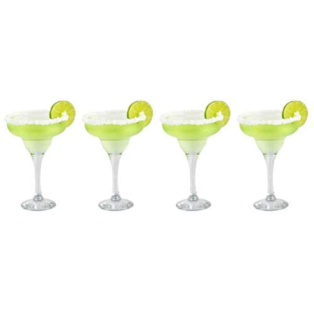 Epure Firenze Collection 4 Piece Margarita Glass Set - Classic For Drinking Margaritas, Pina Coladas, Daiquiris, and Other Cocktails (Margarita Glass (10 oz))