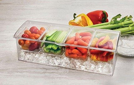 Estilo 4 Section Condiment on Ice, Clear