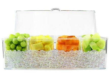 Estilo 4 Section Condiment on Ice, Clear