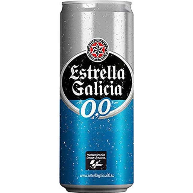 Estrella Galicia - Lager - 0,0 - Non-Alcoholic Beer - 16 oz (12 Cans)