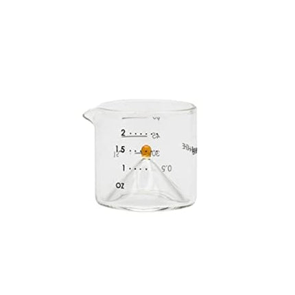 Ethan + Ashe - Cocktail Jigger For Bartending - Lab Series - Durable Borosilicate Glass - 15ml, 30ml, 45ml, and 60ml Measuring Cup In One