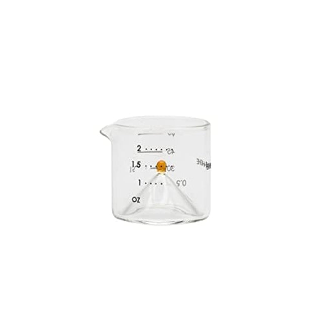 Ethan + Ashe - Cocktail Jigger For Bartending - Lab Series - Durable Borosilicate Glass - 15ml, 30ml, 45ml, and 60ml Measuring Cup In One