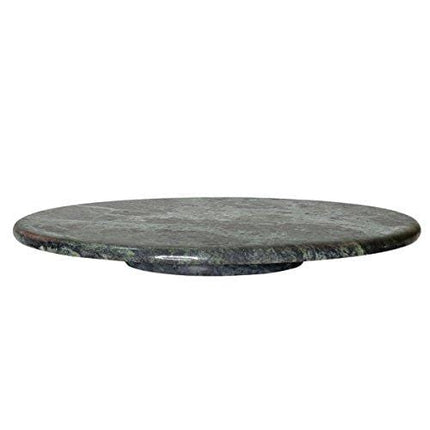 Creative Home Natural Green Marble Lazy Susan, 12" Diameter