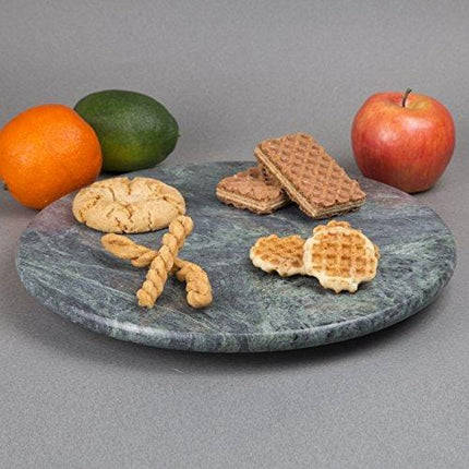Creative Home Natural Green Marble Lazy Susan, 12" Diameter