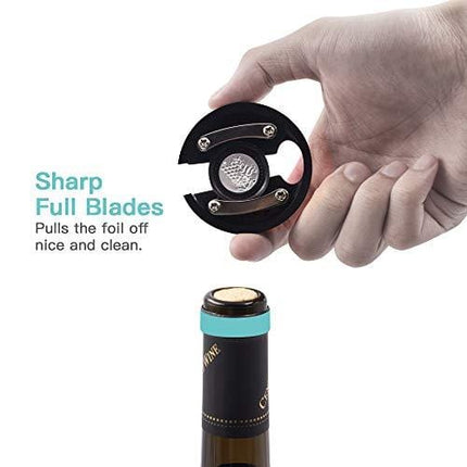 EZBASICS Wine Foil Cutter, Stainless Steel Cutter, Magnetic Design, Gift Package