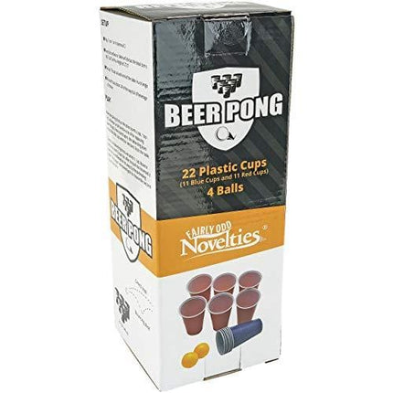 Fairly Odd Novelties FON-10253 Beer Pong Drinking Game Set - 22 Cups 4 Ping Pong Balls