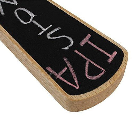 Fanfoobi Rustic Carved Beer Tap Handle with Chalkboard, DIY kegerator tap handles, Tall 7.4" Great for Tap Rooms,breweries and Home Kegerators
