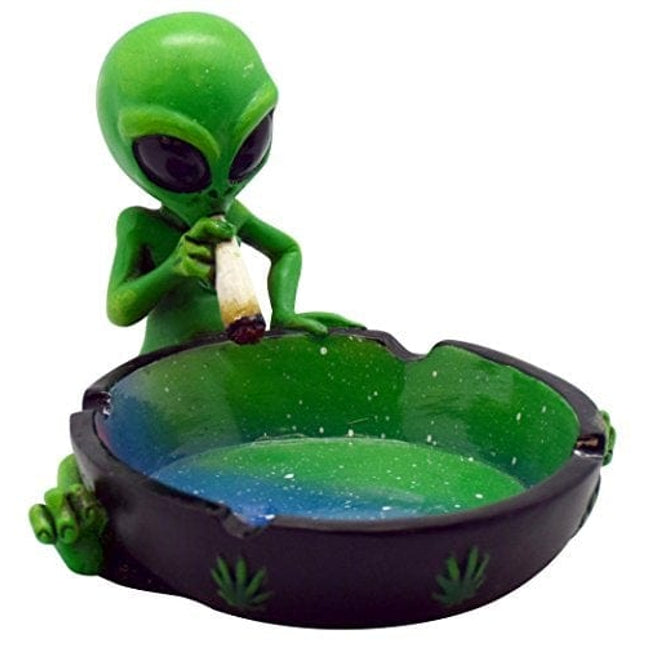 Fantasy Gifts Alien Smoking Ashtray, 4 inches, Multicolor