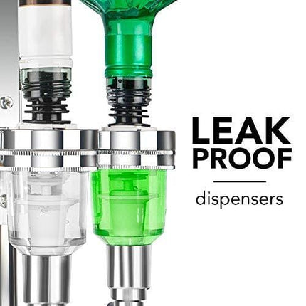 Final Touch 6 Bottle Bar Caddy Liquor Dispenser