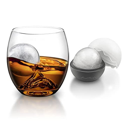 Final Touch On The Rock Glass with Ice Ball Maker
