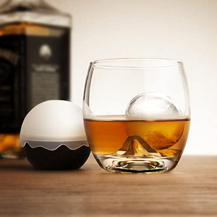 Final Touch On The Rock Glass with Ice Ball Maker