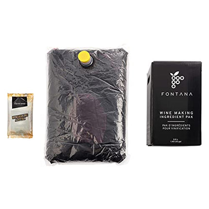 Merlot Fontana Wine Making Kit Premium (28 Day kit), 15.4lbs