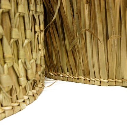 FOREVER BAMBOO Mexican Thatch Roof Runner Roll Duck Blind Grass Tiki Hut Thatch Duck Boat Blinds Palapa Thatch Roofing for Tiki Bar Huts, Tan, 35" x 60'