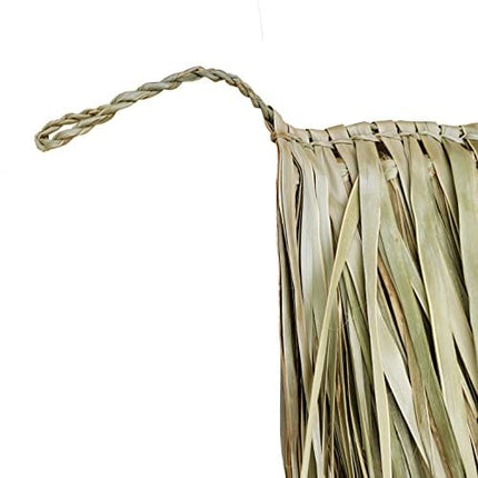 FOREVER BAMBOO Mexican Thatch Roof Runner Roll Duck Blind Grass Tiki Hut Thatch Duck Boat Blinds Palapa Thatch Roofing for Tiki Bar Huts, Tan, 35" x 60'