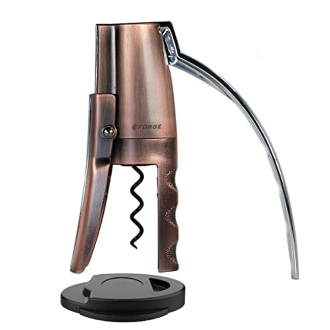Forge Premium Quality Lever Corkscrew Wine Opener with Foil Cutter