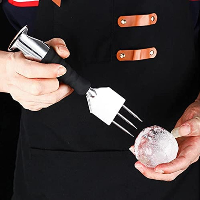 Fortune Candy Ice Picks, 18/8 Stainless Steel, for Kitchen, Bars, Bartender, Deluxe Ice Carving Tools (Ice Chipper)
