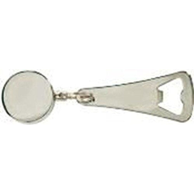 Stainless Steel Reel-It-in Chrome Plated Bottle Cap and Tab Opener