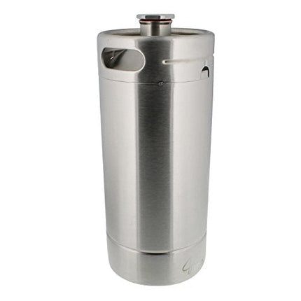 128 Ounce Stainless Steel Mini Keg Growler - Wine Keg Draft Beer Growlers for Beer, Water, Soda, Wine, Coffee