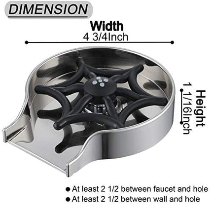 GAGALIFE Glass Rinser for Kitchen Sink Brushed Nickel, Kitchen Sink Accessories, Bar Glass Rinser, G86066BN