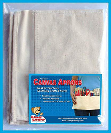 2 Pocket Canvas Waist Apron (3-Pack)