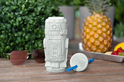 Geeki Tikis Star Wars R2-D2 Tumbler | Official Star Wars Collectible Plastic Tiki Style Cup With Lid | Holds 21 Ounces