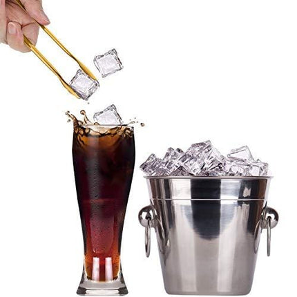 12 Pieces Sugar Tongs Ice Tongs Stainless Steel Mini Serving Tongs Appetizers Tongs Small Kitchen Tongs for Tea Party Coffee Bar Kitchen (Gold, 6 Inch)