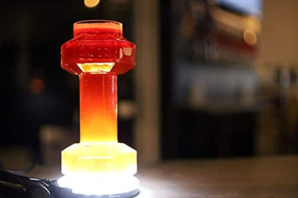 Set of 2, Dumbbell Beer Glasses | Dumbell Beer Glass | Funny Beer Mug | Beer Mugs For Men | Funny Beer Glasses | Beer Glasses Funny | Cool Beer Glasses | Giant Beer Glass | By Gemsho Glass B07X8DLK3W