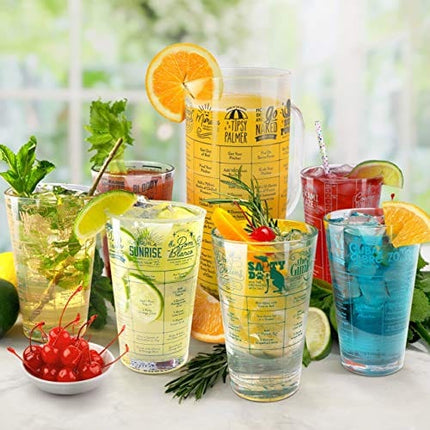 Fred GOOD MEASURE Cocktail Recipe Glass, Tequila