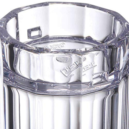G.E.T. Shatter-Resistant Plastic Beer Mug / Stein, 16 Ounce, BPA Free, 00086-1-SAN-CL (Set of 4)