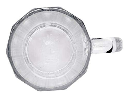 G.E.T. Shatter-Resistant Plastic Beer Mug / Stein, 16 Ounce, BPA Free, 00086-1-SAN-CL (Set of 4)