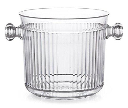 G.E.T. Enterprises Clear 2.5 qt. Ice Bucket, Break Resistant Dishwasher Safe Polycarbonate Specialty Drinkware Collection HI-2015-CL (Pack of 1)