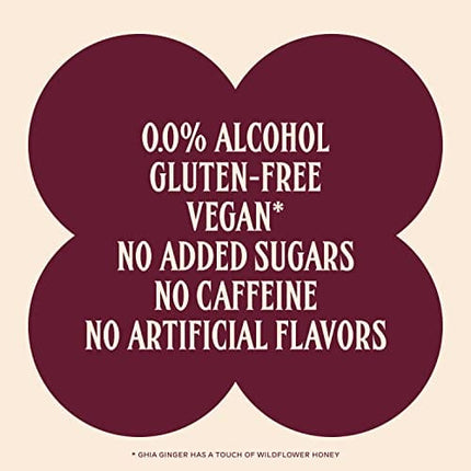 Ghia Non-Alcoholic Starter Pack - Variety (4-Pack), 2 OG Spritz, 1 Ginger, 1 Lime & Salt, (1) 250ml Apéritif, (1) Pour Spout | No Added Sugar, No Artificial Flavors, Caffeine-Free