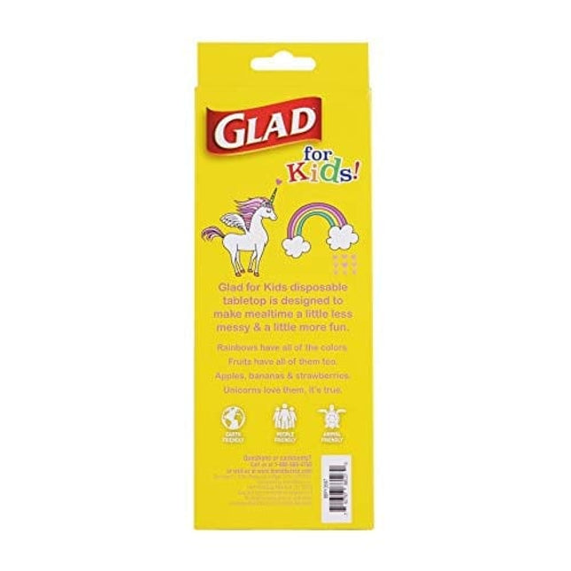 GLAD for Kids Paper Straws | Unicorn Paper Straws With Fun and Adorable Design for Kids | 50 Ct Disposable Paper Straws for Drinking, 3 Pack (150 Straws Total)
