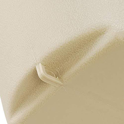 Global Industrial Low Maintenance 1.5 Gallon Large Capacity Flame Resistant Upright Plastic Outdoor Ashtray, Beige