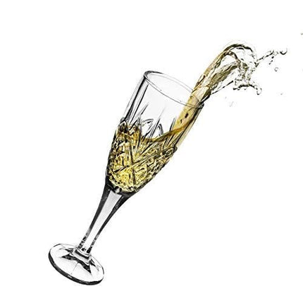 Godinger Dublin Crystal Champagne Flutes - Set of 4